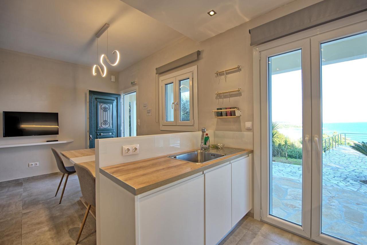 Beachfront Villa Seasun By Posarellivillas Agios Spyridon  Ngoại thất bức ảnh
